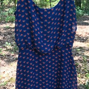 BeBop brand Heart Print dress